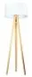 Lampa stojąca HOME 50 biała/sosna do salonu | MIRAT.