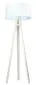 Lampa stojąca HOME 50 biała nowoczesna na trójnogu | MIRAT.