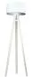Lampa stojąca HOME 40 biała/srebrna/biała polskiej produkcji | MIRAT.