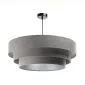 Lampa wisząca TRIO szara/srebrna nowoczesna do salonu | MIRAT. w stylu  kolekcja