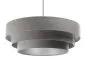 Lampa wisząca TRIO szara/srebrna nowoczesna do salonu | MIRAT. w stylu  kolekcja
