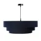 Lampa wisząca TRIO granatowa/złota welurowa nowoczesna | MIRAT. w stylu  kolekcja