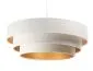 Lampa wisząca TRIO biała/złota welurowa do jadalni | MIRAT. w stylu  kolekcja