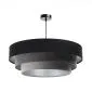 Lampa wisząca TRIO MIX czarna/szara/srebrna do nowoczesnego salonu | MIRAT. w stylu  kolekcja