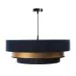 Lampa wisząca TRIO MIX granatowa/złota ręcznie robiona nad stół | MIRAT. w stylu  kolekcja