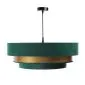Lampa wisząca TRIO MIX zielona/złota symetryczna w kształcie walca | MIRAT. w stylu  kolekcja