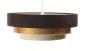 Lampa wisząca TRIO MIX brązowa/złota/beżowa welurowa na 1 żarówkę | MIRAT. w stylu  kolekcja