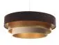 Lampa wisząca TRIO MIX brązowa/złota/beżowa welurowa na 1 żarówkę | MIRAT. w stylu  kolekcja