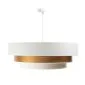 Lampa wisząca TRIO MIX biała/złota welurowa symetryczna | MIRAT. w stylu  kolekcja