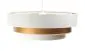 Lampa wisząca TRIO MIX biała/złota welurowa symetryczna | MIRAT. w stylu  kolekcja