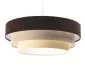 Lampa wisząca TRIO MIX brązowa/beżowa/biała z potrójnym abażurem | MIRAT. w stylu  kolekcja