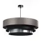 Lampa wisząca TRIO MIX szara/czarna/srebrna elegancka satynowa | MIRAT. w stylu  kolekcja