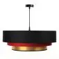 Lampa wisząca TRIO MIX czarna/czerwona/złota nowoczesna do salonu | MIRAT. w stylu  kolekcja