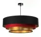 Lampa wisząca TRIO MIX czarna/czerwona/złota nowoczesna do salonu | MIRAT. w stylu  kolekcja