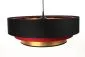 Lampa wisząca TRIO MIX czarna/czerwona/złota nowoczesna do salonu | MIRAT. w stylu  kolekcja