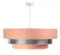 Lampa wisząca TRIO MIX różowa/srebrna ręcznie robiona do salonu | MIRAT. w stylu  kolekcja
