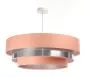 Lampa wisząca TRIO MIX różowa/srebrna ręcznie robiona do salonu | MIRAT. w stylu  kolekcja