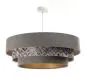 Lampa wisząca TRIO MIX szara/wielokolorowa elegancka welurowa | MIRAT. w stylu kolekcja
