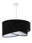 Lampa wisząca GEMSTONE czarna/biała nowoczesna do salonu | MIRAT. w stylu kolekcja