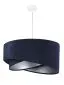 Lampa wisząca GEMSTONE granatowa/srebrna dwukolorowa nowoczesna | MIRAT. w stylu  kolekcja