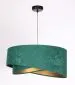 Lampa wisząca GEMSTONE zielona/złota w stylu glamour | MIRAT. w stylu  kolekcja