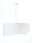 Lampa wisząca GEMSTONE biała/srebrna asymetryczna | MIRAT. w stylu kolekcja