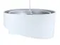 Lampa wisząca GEMSTONE biała/srebrna asymetryczna | MIRAT. w stylu kolekcja