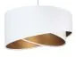 Lampa wisząca GEMSTONE biała/złota welurowa w stylu glamour | MIRAT. w stylu  kolekcja