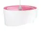 Lampa wisząca GEMSTONE WHITE biała/różowa welurowa nowoczesna | MIRAT. w stylu kolekcja