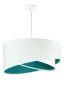 Lampa wisząca GEMSTONE WHITE biała/turkusowa dwukolorowa do salonu | MIRAT. w stylu  kolekcja