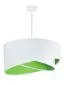 Lampa wisząca GEMSTONE WHITE biała/zielona asymetryczna do jadalni | MIRAT. w stylu  kolekcja