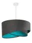 Lampa wisząca GEMSTONE GRAY grafitowa/turkusowa do salonu | MIRAT. w stylu  kolekcja