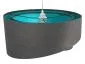 Lampa wisząca GEMSTONE GRAY grafitowa/turkusowa do salonu | MIRAT. w stylu  kolekcja