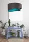 Lampa wisząca GEMSTONE GRAY grafitowa/turkusowa do salonu | MIRAT. w stylu  kolekcja