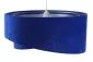 Lampa wisząca GEMSTONE niebieska/srebrna welurowa dwukolorowa | MIRAT. w stylu  kolekcja