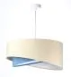 Lampa wisząca BEIGE beżowa/niebieska/biała trzykolorowa | MIRAT. w stylu  kolekcja