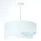 Lampa wisząca WHITE SEA biała nowoczesna welurowa | MIRAT. w stylu kolekcja