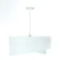Lampa wisząca WHITE SEA biała nowoczesna welurowa | MIRAT. w stylu kolekcja