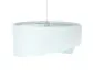 Lampa wisząca WHITE SEA biała nowoczesna welurowa | MIRAT. w stylu kolekcja