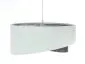 Lampa wisząca GRAY DUNE biała/srebrna aksamitna nowoczesna | MIRAT. w stylu  kolekcja