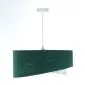 Lampa wisząca MALACHITE zielona/złota welurowa asymetryczna | MIRAT. w stylu kolekcja
