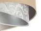 Lampa wisząca ALBIT beżowa srebrna trzykolorowa aksamitna | MIRAT. w stylu  kolekcja