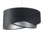Lampa wisząca BLACK MARBLE czarna/srebrna asymetryczna aksamitna | MIRAT. w stylu kolekcja