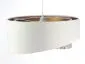 Lampa wisząca ALBIT GOLD biała/złota trzykolorowa welurowa | MIRAT. w stylu kolekcja