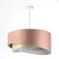 Lampa wisząca ROSE GOLD różowa/beżowa trzykolorowa asymetryczna | MIRAT. w stylu  kolekcja