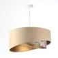 Lampa wisząca SANDERLING beżowa/złota asymetryczna nowoczesna | MIRAT. w stylu kolekcja