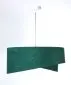 Lampa wisząca GEMSTONE zielona/biała asymetryczna welurowa | MIRAT. w stylu  kolekcja