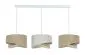 Lampa wisząca na listwie BOHO-CHIC JUTA L3 MIX beżowa/kremowa asymetryczna I sklep meblowy MIRAT.