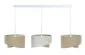 Lampa wisząca na listwie BOHO-CHIC JUTA L3 MIX beżowa/kremowa asymetryczna I sklep meblowy MIRAT.