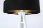 Lampa stojąca GEMSTONE czarna/złota/biała nowoczesna | MIRAT.